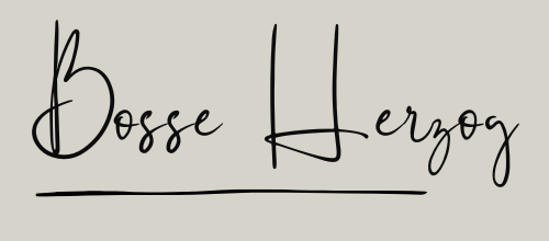 Bosse Herzog – Schriftzug